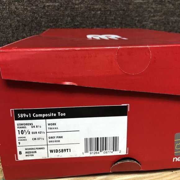 New Balance Women’s 589v1, Gray Composite Toe Sneakers, Size 10.5M - Picture 7 of 7